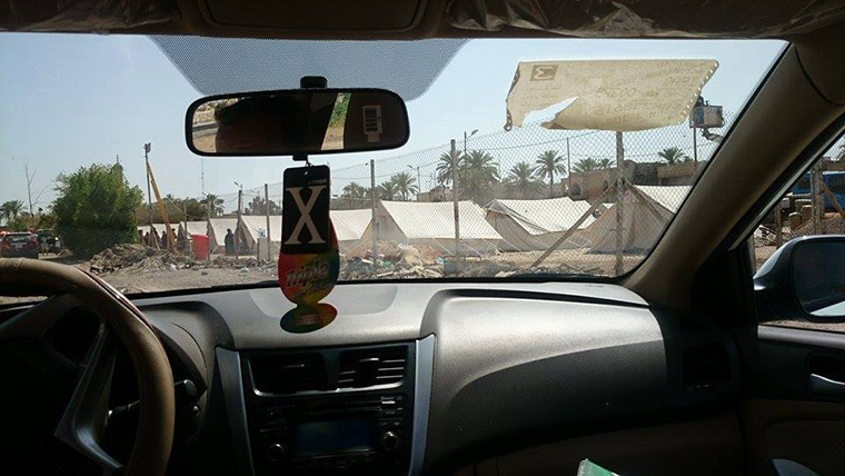 New camps for displaced Iraqis, outside of Baghdad.