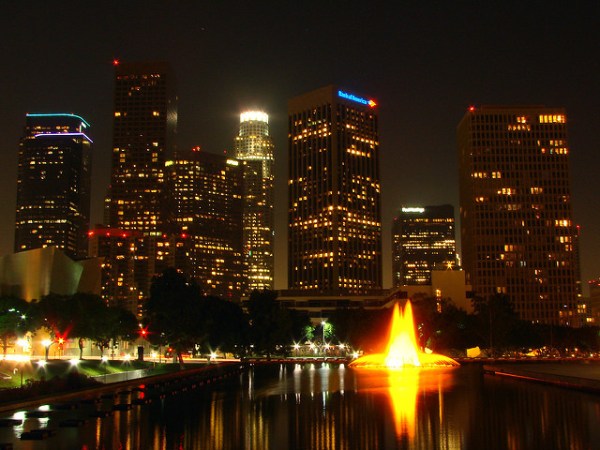 Los Angeles::Los Angeles Skyline @ Los Angeles DWP Headquarters