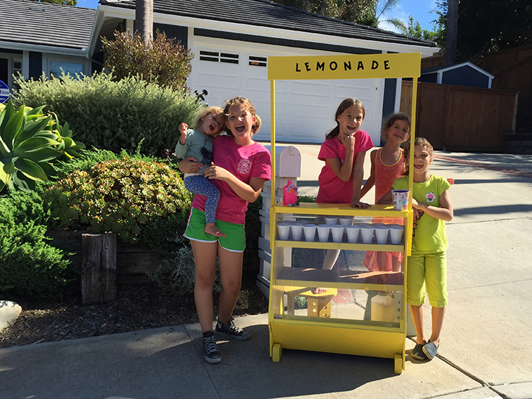 The Holsten kids pulled out all the stops, with a lemonade stand that not only delivered refreshment to neighbours, but a fresh start to Iraqi families.