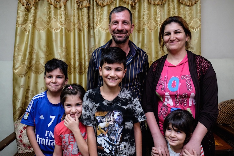 one of the Iraqi Christian families Isaac is helping support in Baghdad