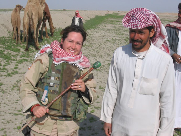 Diana Oestreich was part of the US forces in Iraq during the US invasion.