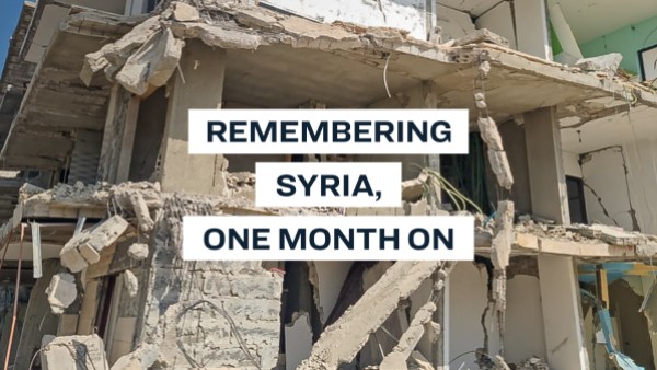 Syria Earthquakes One Month On